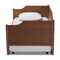 Baxton Studio Alya Walnut Wood Twin Size Daybed with Roll-Out Trundle Bed 168-10832-10833 - alternate 3